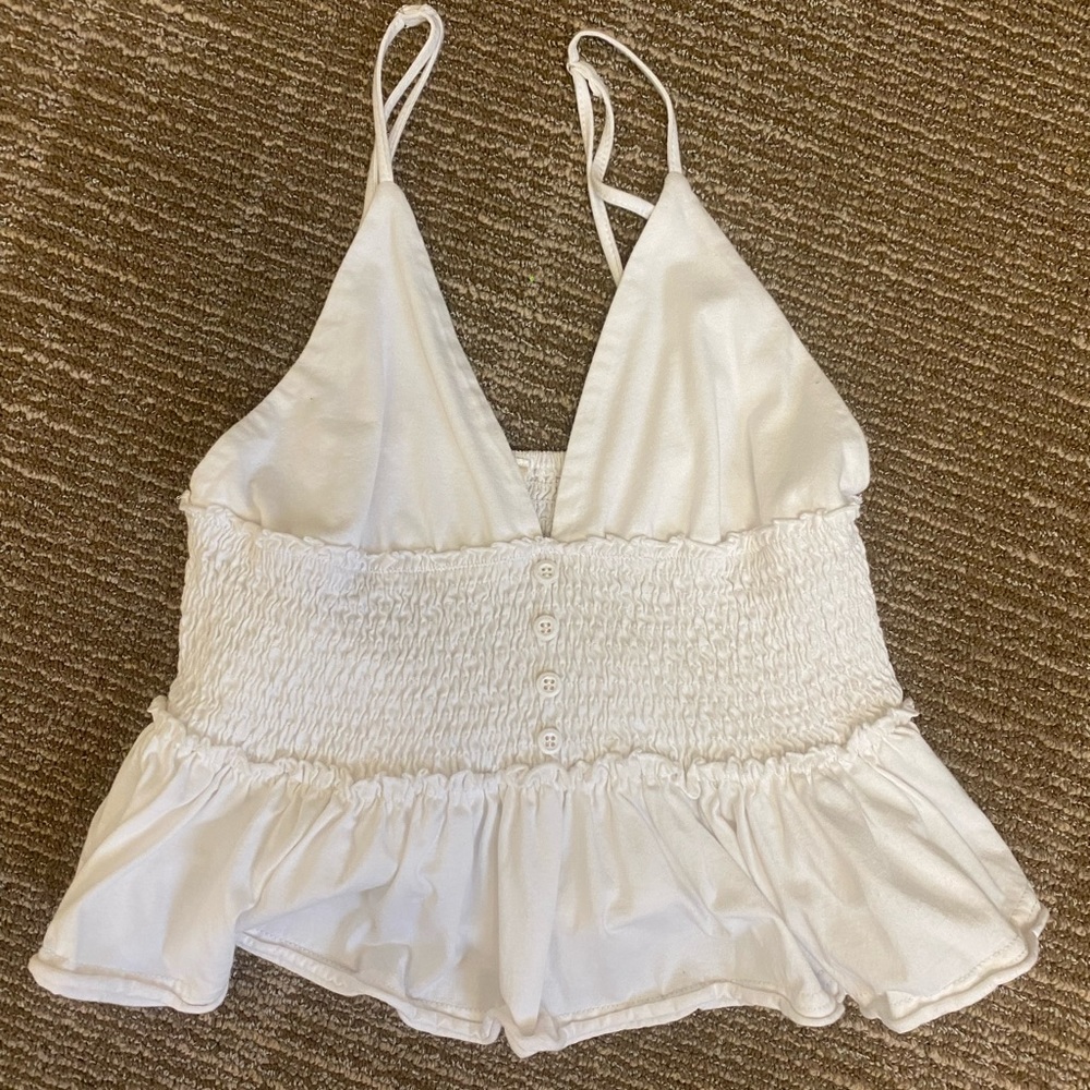 White tank top size S